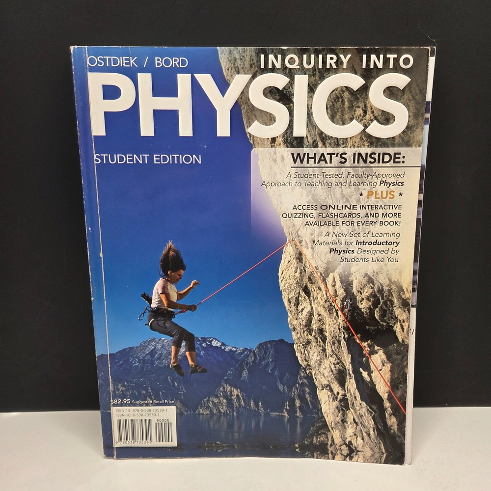 Inquiry into Physics Student Edition Ostdiek Bord Paperback Textbook 2011 BB17